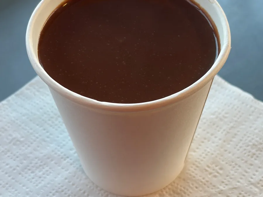 Cup of thick Venezuelan hot chocolate