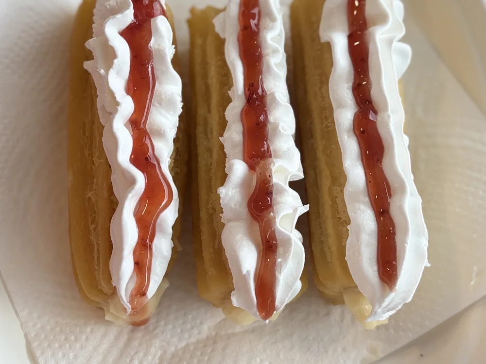 Cream-filled churros